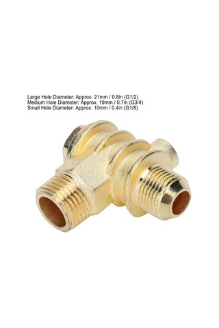 Symbee Zink Alaşımlı 4'lü Pnömatik Hava Kompresörü Geri Dönüş Engeli Valfi - Dahili Dişli Boru Parçaları Ve Araçlar