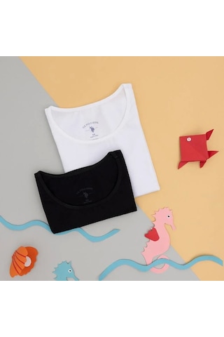 U.S. Polo Assn. U.s. Polo Kız Çocuk Basic Kalın Askılı Atlet 1674 Siyah Siyah