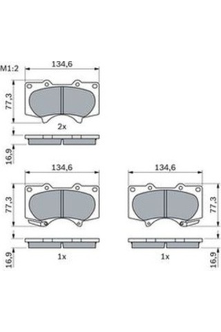 Toyota Hilux 2.4d 2015-2020 Bosch Ön Balata Netpar24024