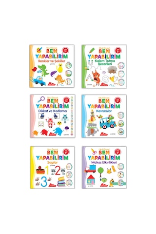 Ben Yapabilirim Okul Öncesi Eğitim Seti Meb Uyumlu 3-4 Yaş - 6 Kitap