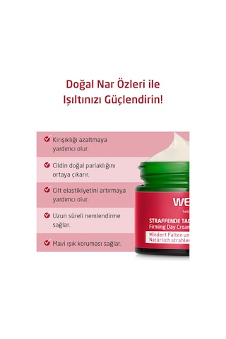 Weleda Pomegranate & Maca Peptides Organik Nar Özlü Sıkılaştırıcı Gündüz Bakım Kremi 40ml