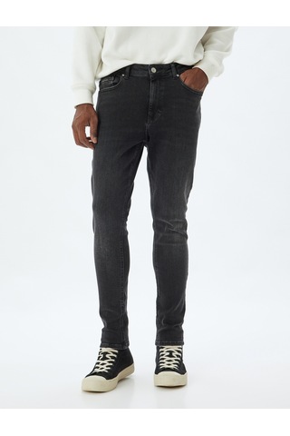 Koton Skinny Fit Kot Pantolon - Michael Jean Siyah 5wam40056nd Siyah