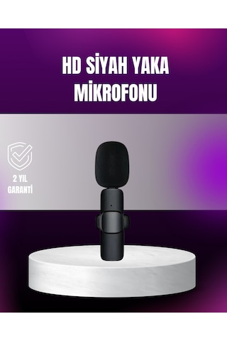 Lexroo İphone Uyumlu Çift Mikrofonlu Kablosuz Yaka Seti Profesyonel Ses