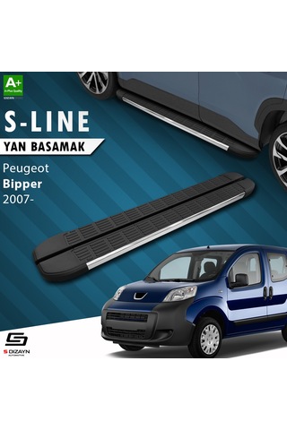 S-dizayn Peugeot Bipper S-line Krom Yan Basamak 173 Cm 2007 Üzeri