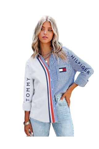 Tommyhilfiger Bayan Spor Gömlek Beyaz