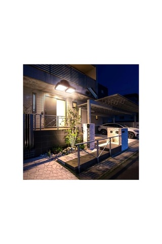Solar Lamba Güneş Enerjili Kablolu Çift Başlı Sensörlü Bahçe Kamp Aydınlatma 120 Led Lamba