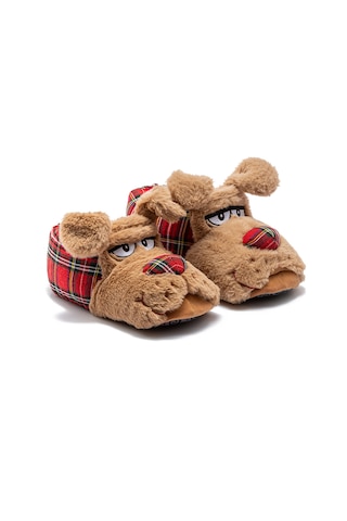 Zizu Erkek Hayvanlı Panduf Kahverengi 41/46 Kahve