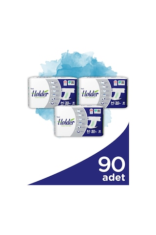 Holder Yetişkin Hasta Bezi Orta Boy Medium 30 X 3 Adet Diğer