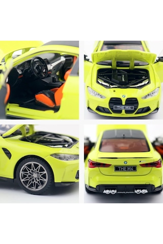 1:23 M4 G82 M4 Supercar Alaşım Diecasts Ses Ve Işık Yeşil