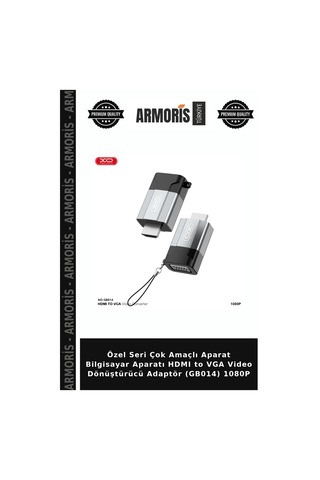 Özel Seri Çok Amaçlı Aparat Bilgisayar Aparatı Hdmı To Vga Video Dönüştürücü Adaptör Gb014 1080p