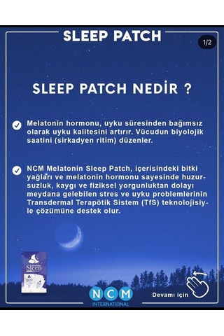 Sleep Uyku Destek Bitkisel Takviye 3mg , Lavanta Yağı, Gül Yağı 30 Günlük