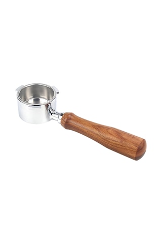 Leezsing Delonghi Ec680 Ec685 Kahve Alet Filtreleri Kahve Çıkarma Aksesuarları İçin Filtre Sepeti Ve Ahşap Saplı 51mm Paslanmaz Çelik Kahve Dipsiz Portafiltre