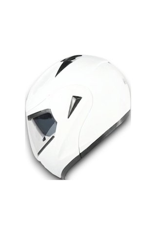 Motosiklet Vrt - Çene Açılır Kask Md-808 Beyaz