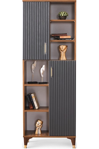 Asos Mdf Kitaplık Antrasit