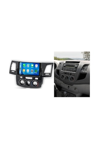 Aln Toyota Hilux 2005-2008 M/c 4gb Ram 32gb Hafıza 4 Çekirdek Carplay Android Multimedya 9"