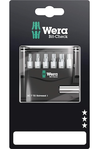 Wera Uç Çeşitleri, Bit-check 7 Tx Universal 1 Sb, 7 Parça, Wera 0