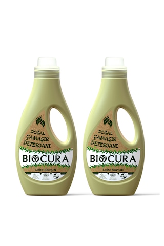 Biocura %100 Doğal Sertifikalı Bitkisel İçerikli Leke Çıkarıcı Çamaşır Deterjanı 2 x 1 L