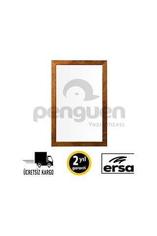 Penguen Ahşap Çerçeve Dekoratif Laminat Yazı Tahtası