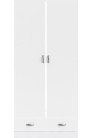 Aysu Giyinme Dolabı - Çok Amaçlı Dolap - Gardırop 80 Cm-2 Kapaklı-1 Çekmeceli