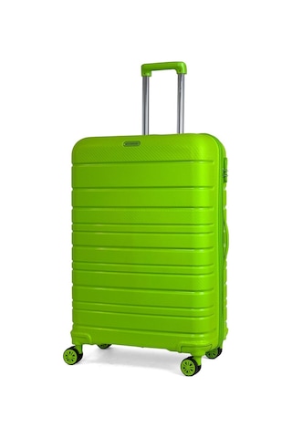 Reymond Luggage Karbon PP Seyahat Valizi Horizon Serisi Kırılmaz Bavul, Fıstık Yeşili - Büyük Boy Yeşil