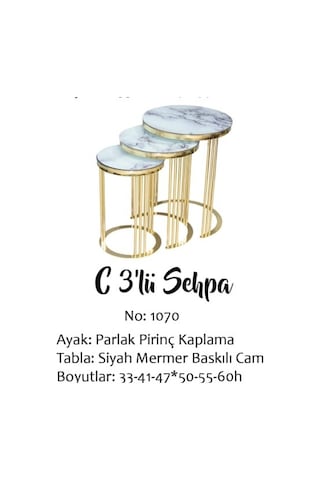 Brc C 3lü ZİGON Düz Beyaz Mermer TEMPER cam Metal transmisyon GOLD Renk Kaplama El Yapımı