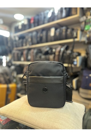 Trgpolo Yıldız Kumaş Omuz Çantası Siyah