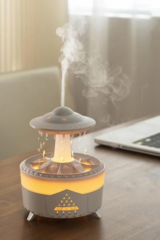 Leerfei V56 Aroma Difüzör Ve Ortam Nemlendirici - Dinlendirici Renkli Işık, 350ml Kapasite