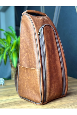 Özel Tasarım Brown Deri Nargile Çantası 45 21 19
