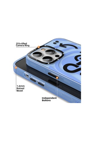 Youngkit Apple Uyumlu iPhone 14 Pro Kılıf Mutlu Mod Figürlü YoungKit Happy Mood Serisi Kapak YOUNGKİT-TA85952