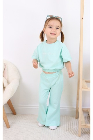 Kız Çocuk Hello Summer Baskılı Model Alt-üst Takım 001