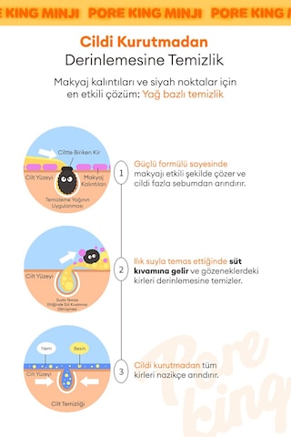 Gözenek Arındıran & Siyah Nokta Karşıtı Temizleme Yağı A'pıeu Pore King Minji Cleansing Oil 60672399