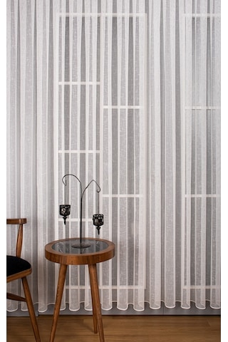 Evdepo Home Kullanıma Hazır Keten Tül Perde (540611657)