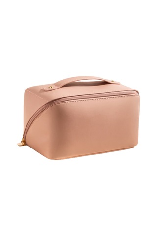 Müstesna Pu Deri Seyehat Makyaj Çantası