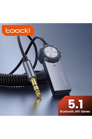Toocki Bluetooth Araç Kiti 5.1 Navigasyon Destekli Hi-fi Ses