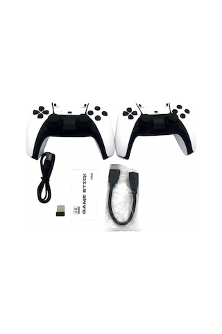 Mey İthalat 2.4 Ghz Oyun Konsolu Çift Konsol 4k Ultra Hd Game Stick