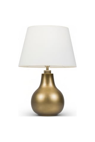 Vera Krem Başlıklı Eskitme Gold Modern Abajur Eskitme Altın