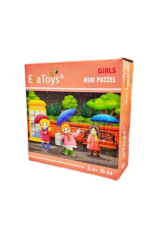 Ahşap Girls Mini Puzzle 4 Yaş 54 Parça