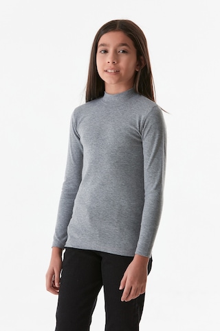 Fullamoda Basic Dik Yaka Kız Çocuk Body 25kcck2367206915-1-gri Gri