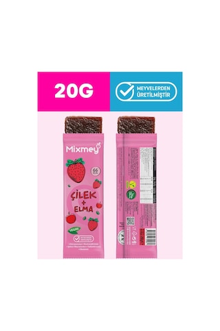 Mixmey Klasik Favoriler Meyve Bar Paketi 24 Adet | Atıştırmalık Vegan, Glutensiz (20GR X 24 ADET)