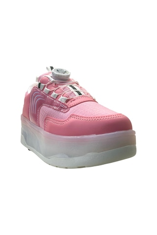 Tuğba Ortopedi 001 Çocuk Işıklı Tekerlekli Sneaker Pembe