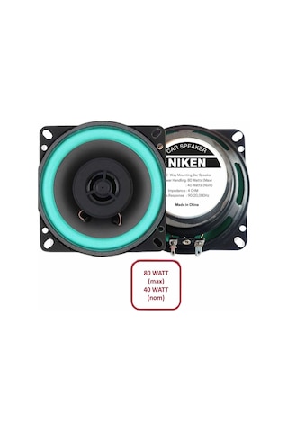 Niken 10 Cm 4'' 80 W Araç Hoparlörü (Adet)