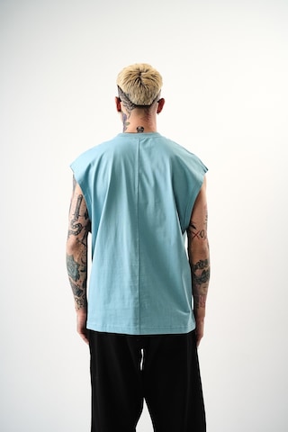 Respire Erkek Basic Tank Top Atlet Bebe Mavi Bebek Mavi