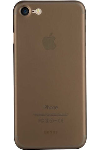 Apple Uyumlu iPhone 7 Kılıf Zore 1.Kalite Pp Silikon-Transparan Siyah