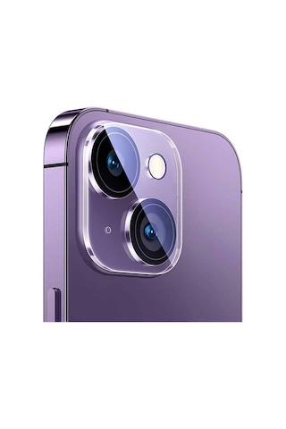 Baseus İphone 15-15 Plus Uyumlu Crystal Hd Cam Kamera Koruyucu 2 Adet S