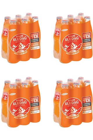 Uludağ Efsane Gazozu Portakallı 250 Ml X 24 Adet