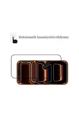 iPhone Uyumlu 17 Pro Max Tam Kaplayan Temperli Cam Ekran Koruyucu Telefon Camı