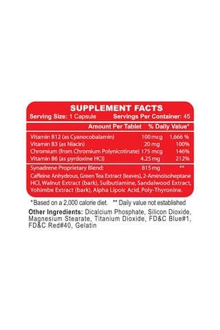Hitech Synadrene Yohimbine+alpha Lipoic Acid+green Tea+dmha 45 Kapsül