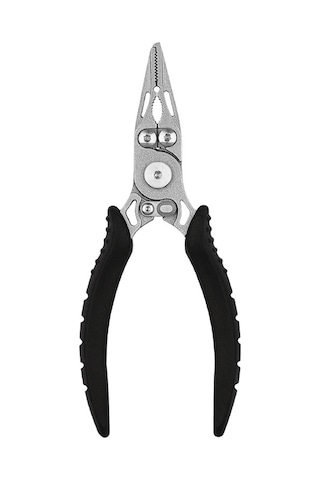 Jeemson Siyah Mini Balıkçı Pense, Tungsten Çelik, Pas Koruyucu, Güvenli Kilit, Anti-kayma Tpr Kolu, 13cm