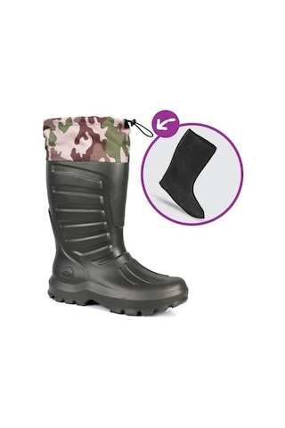 Sonımıx Kamuflaj Konçlu Avcı Çizmesi 42 No