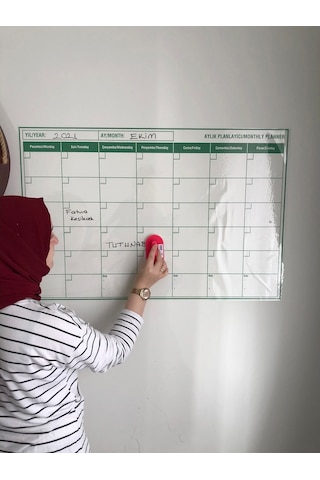 Planlayıcı Akıllı Kağıt Aylık Plan Çizelgesi Kağıt Tahta+Kalem